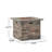 32'' Stone Square Mgo Fire Pit W/ Grey Top- 40,000 Btu