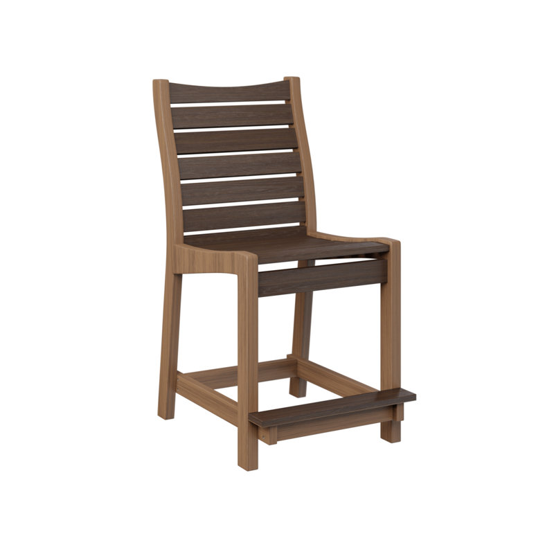 Bristol Outdoor Bar Stool, Antique Mahogany, Brazilian Walnut