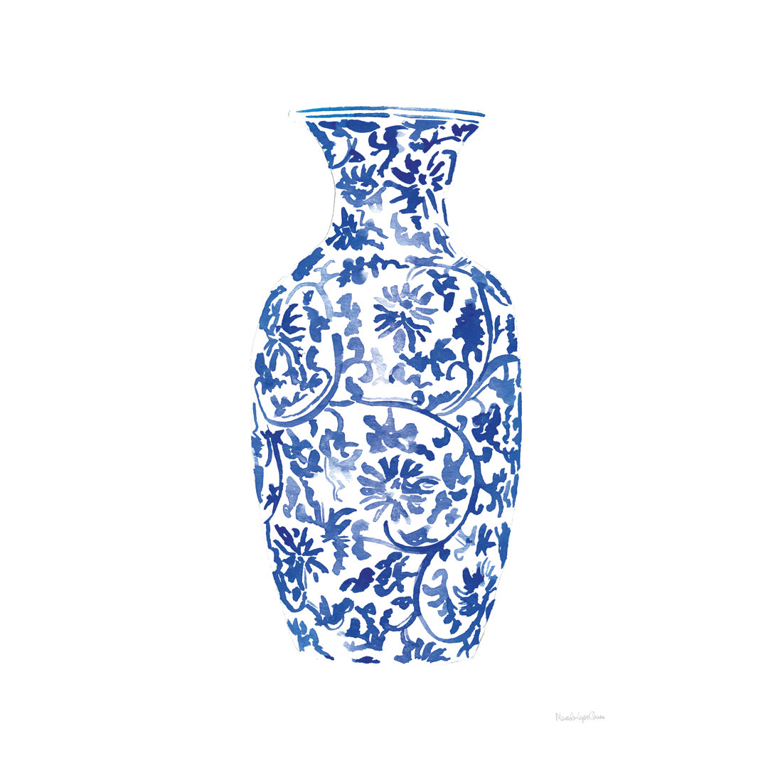 Chinoiserie Vase II - Wrapped Canvas Print