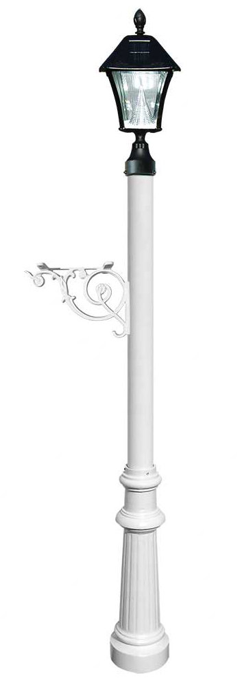 Lewiston Mailbox 61'' H Flute Decorative Post Qualarc 