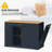 Cushing Rolling Kitchen Island with Wood Top & Trash Can Storage Cabinet-2005615664