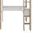 Wood Loft Bed With Storage Shelves, Clothes Rails And Desk-1792161618