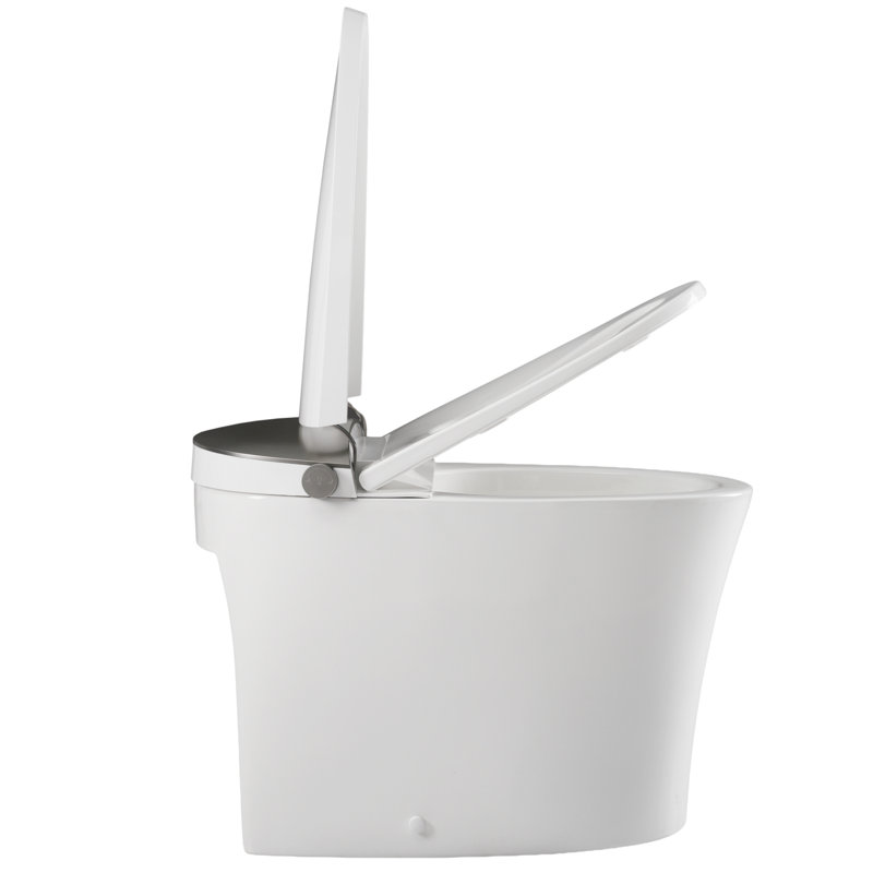 Toilettes allongées modernes avec siège chauffant, conception en céramique durable pour la salle de bain