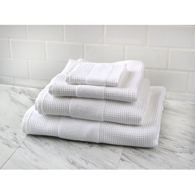 Turkish Cotton Midweight Waffle Bath Towel