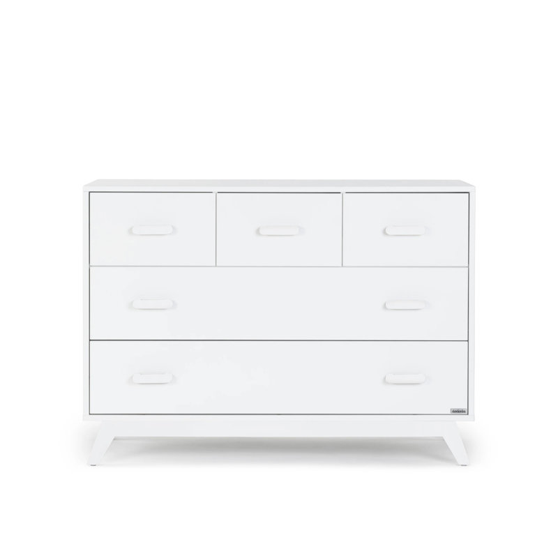 Soho 5-drawer dresser, White
