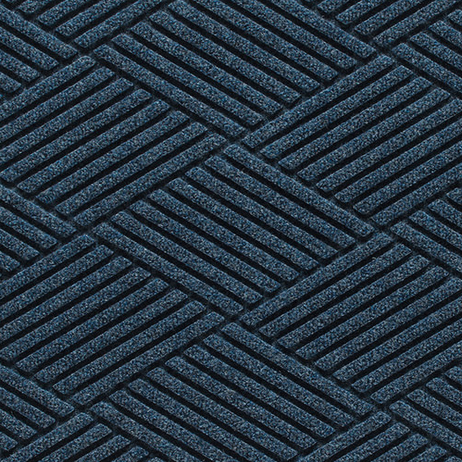 WaterHog Diamonds Non-Slip Doormat, Navy, Rectangle 3' x 4'