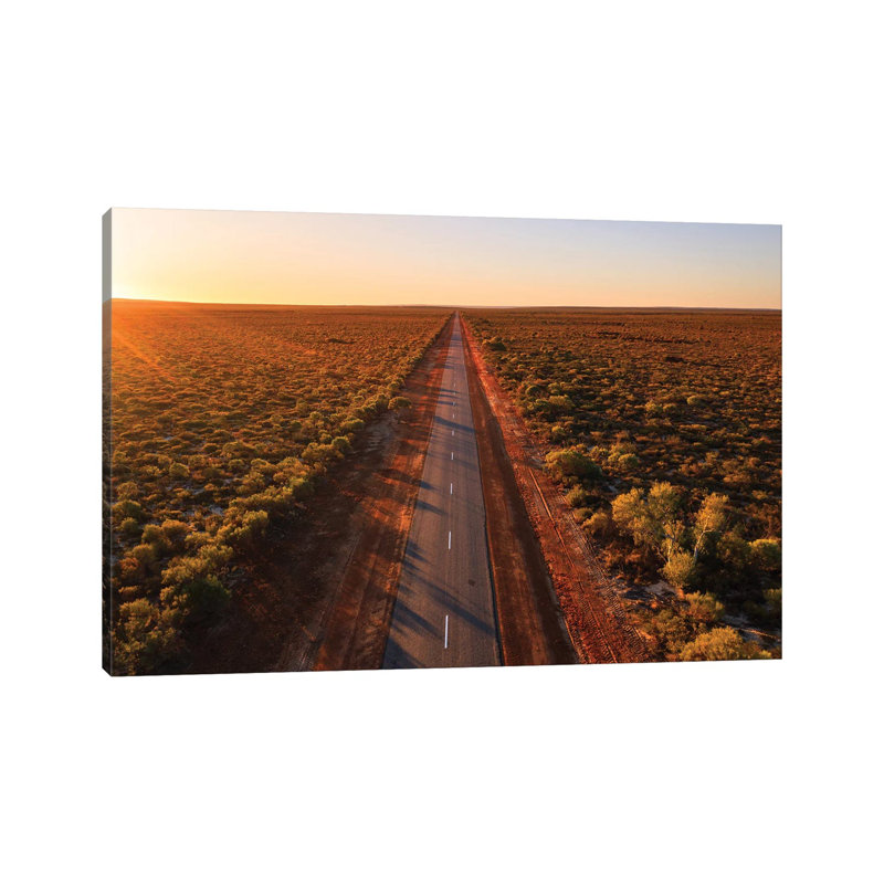Highway In The Outback, Western Australia by Matteo Colombo - Gallery-Wrapped Canvas Giclée on Canvas, Wrapped Canvas