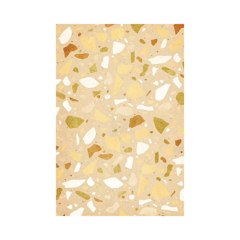 Neutral Terrazzo Pattern by Whales Way - Print on Canvas, 101.6cm H x 66.04cm W x 1.91cm D, Wrapped Canvas