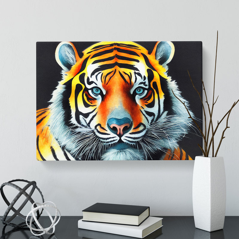 Watercolour Tiger Vol.2 - Wrapped Canvas