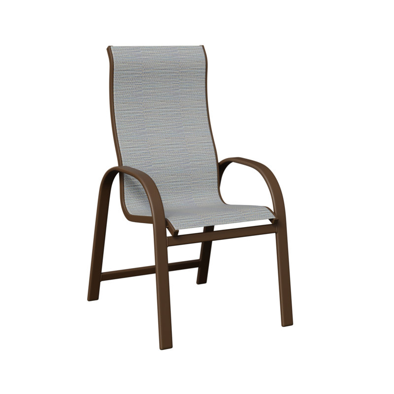 Chaise berçante à haut dossier berlinois Berlin Gardens, Filon de bois mesquite, Canne des Caraïbes