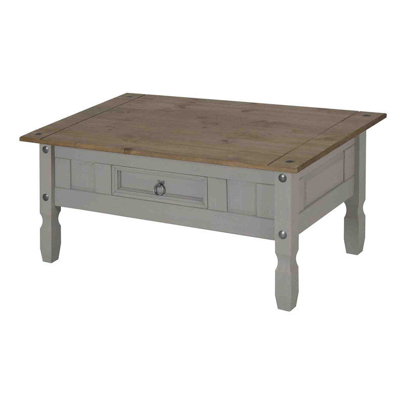 Eigo Solid Wood Coffee Table with Storage