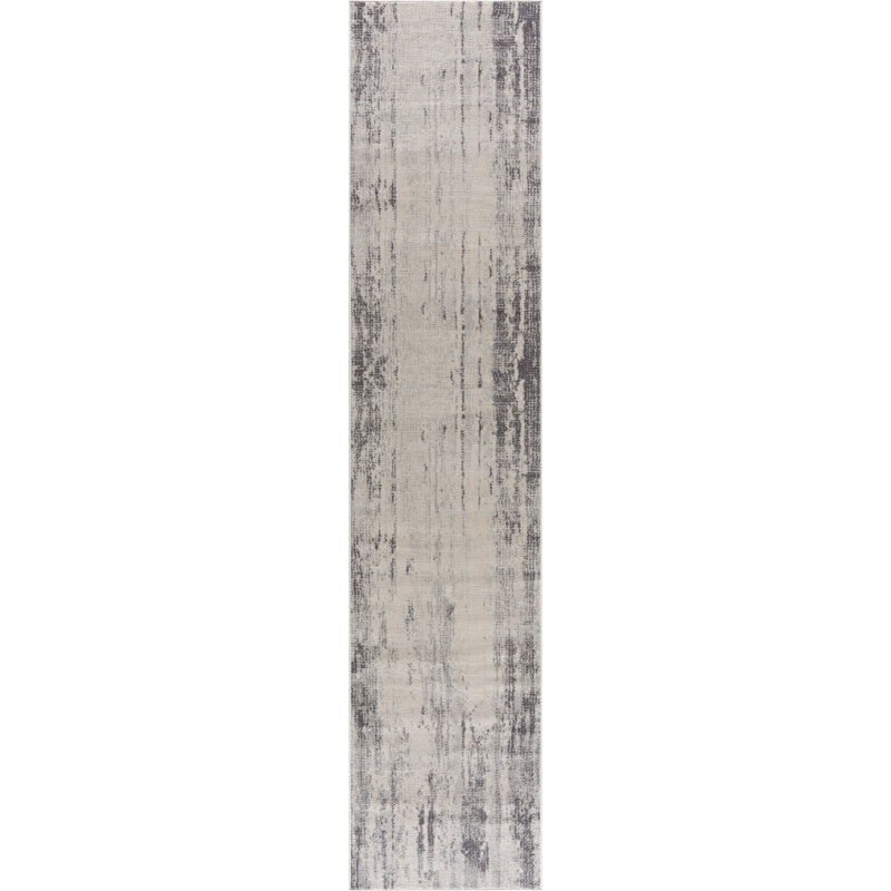 Elyjah Performance Transitional Ivory/Gray Area Rug, Runner 2'7" x 7'3"
