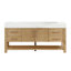 Maho 72'' Single Bathroom Vanity with Engineered Stone Top
