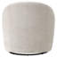 Fauteuil d'appoint pivotant Leon Chenille beige-133277213