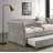 Transitional Style 1Pc Twin Size Daybed W/ Trundle Flared Arms Mattress Ready Gray Finish Primary Living Room-370486850