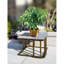 Support pour plante en marbre granit noir / doré 14,5 po