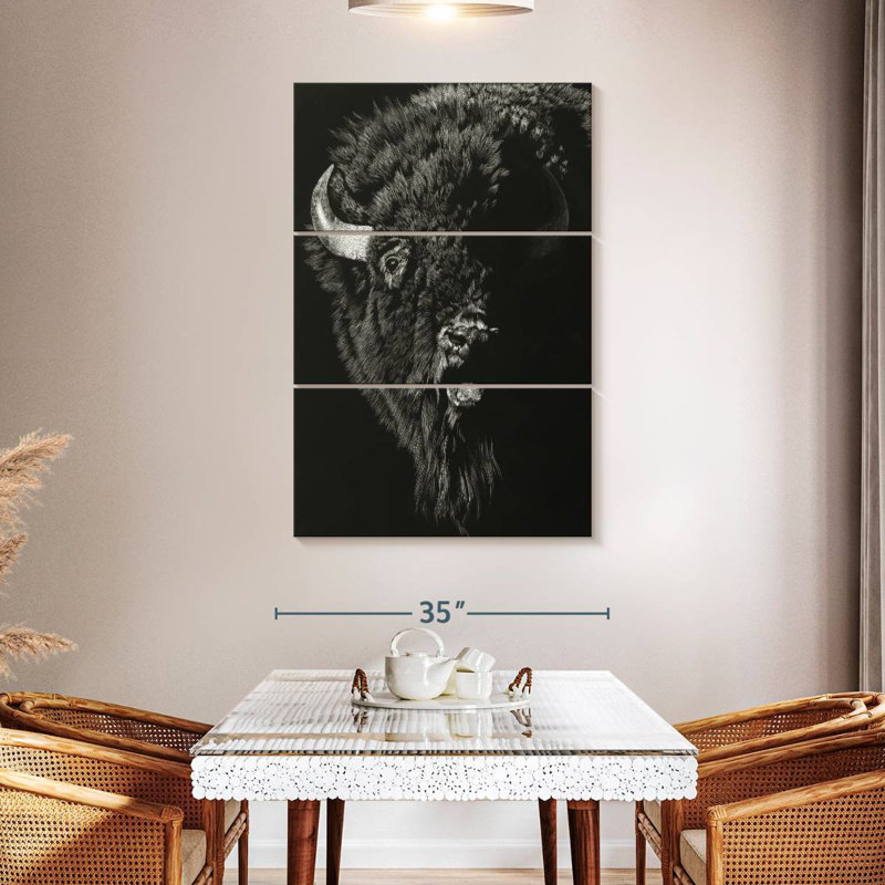 Brampt Wild Scratchboard II, 50" H x 32" W