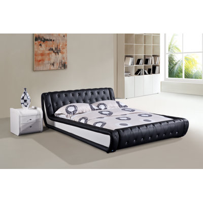 Lit plateforme tapissier Malikaih
