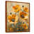 Toile avec cadre flottant brun