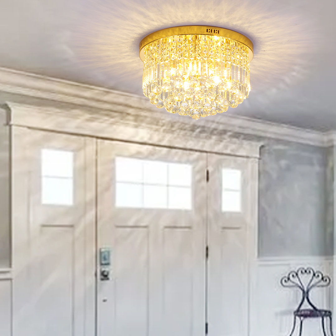 Forrest 9 - Light Flush Mount Dimmable Chandelier 20-Inch Wide Etta Avenue™ 