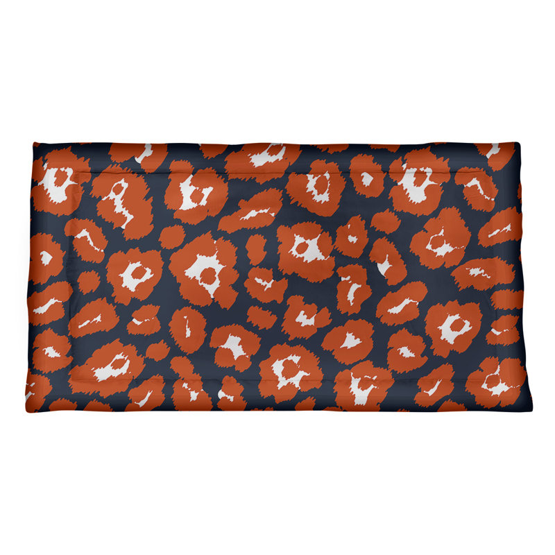 Animal Print Sham Set, Standard, Microfiber, Blue/Red/White