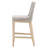 Counter Stool With Mesh Design Rope Backrest