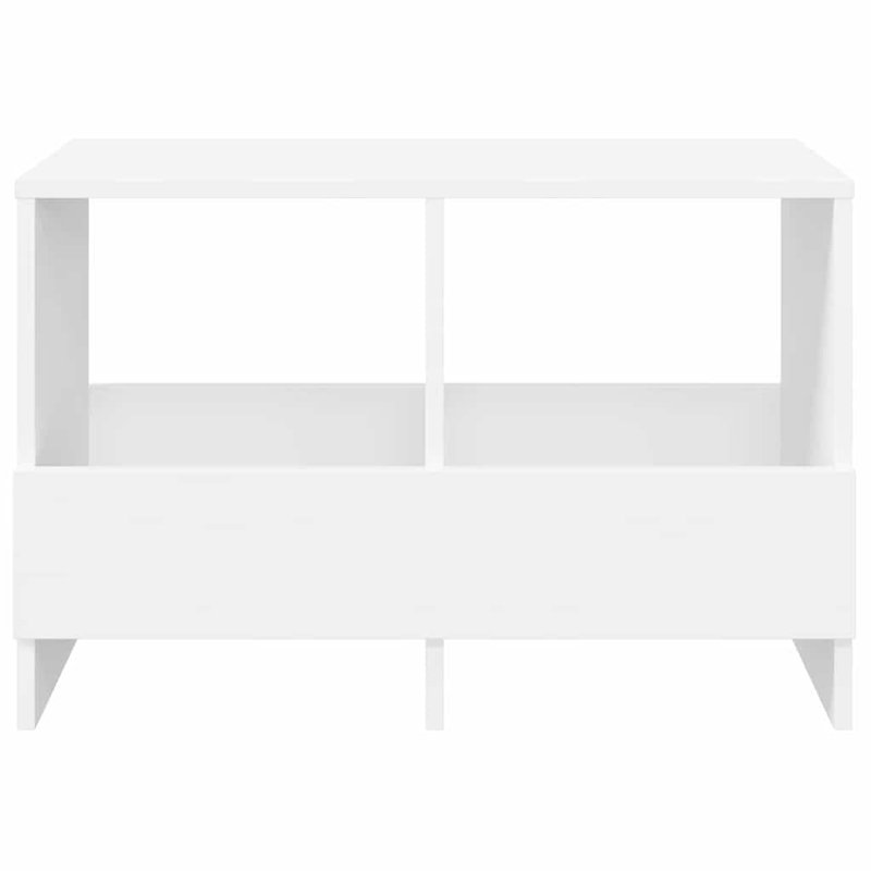 Wood Free Standing Magazine Rack, White