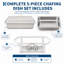 Ensemble de 5 chauffe-plats Chafing-461377581
