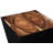 Trapezoid Solid Wood Block End Table