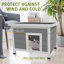 Cage à lapins intérieure et extérieure imperméable pour chat, chats, chiens et autres petits animaux