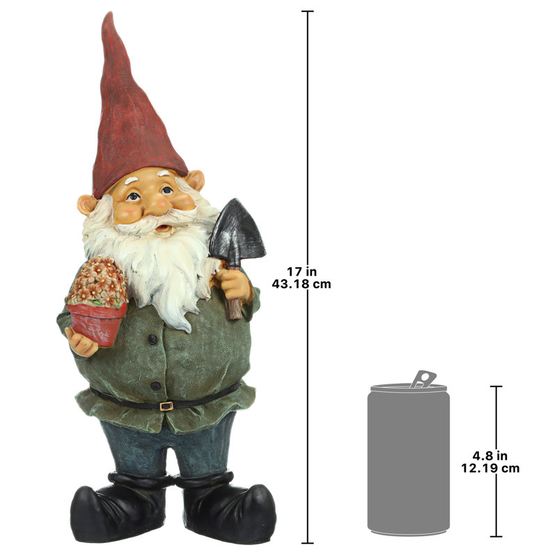 Dagobert with Gifts Garden Gnome Statue