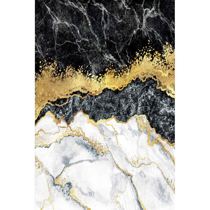 Stylish Woven Carpet, 100% Polyester, 4.0 x 5.9 Feet | 3D Digital Printing, Antibacterial, Non-Slip PVC Underside | Machine Washable, Pile Height: 0.3 Inches, Perfect for Living Room & Bedroom Decor