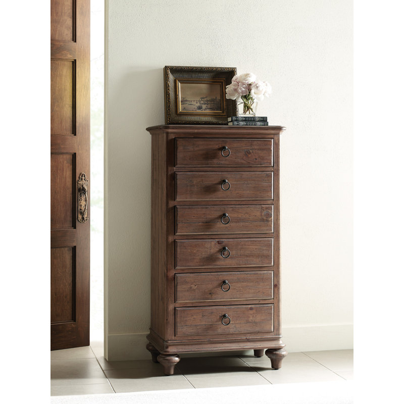 Commode en bois massif 6 tiroirs Addlie