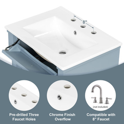 Meuble-lavabo de salle de bain avec lavabo