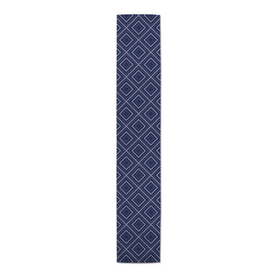Auric Rectangle Geometric Polyester Table Runner