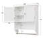 Armoire de salle de bain murale Red Barrel Studio® avec 1 tablette réglable et barre à serviettes, armoire à pharmacie avec 2 portes, armoire de rangement au-dessus de la toilette-2006142596