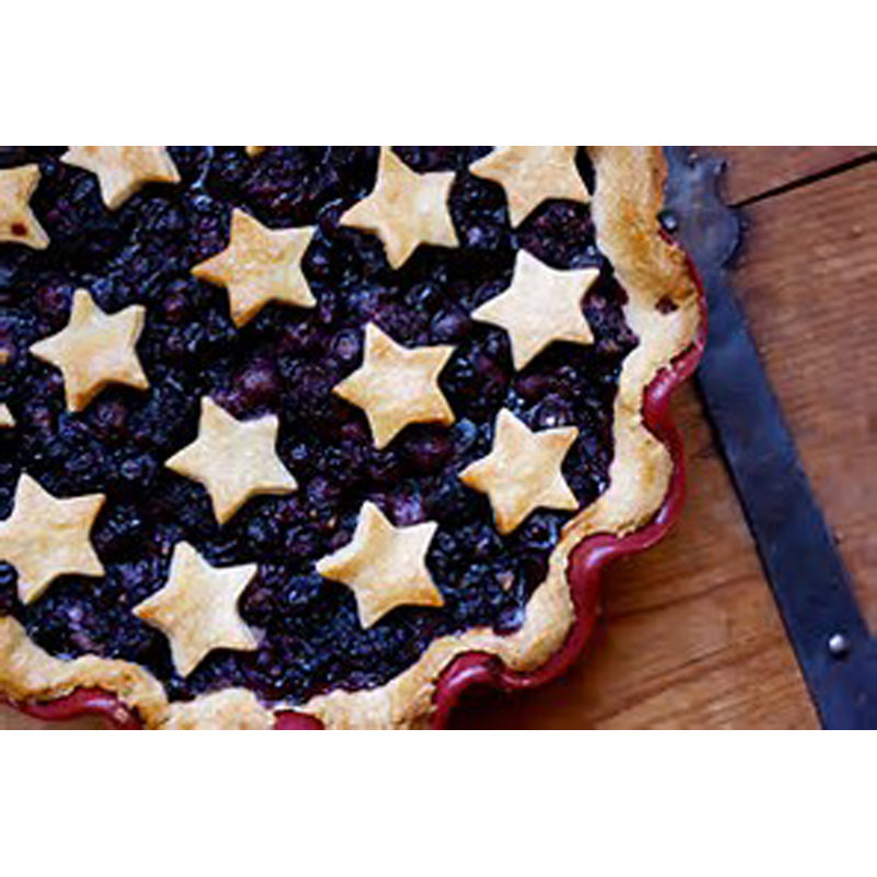 Blueberry Pie Scented Novelty Candle, Big Fatty 4" H x 3.5" W x 3.5" D