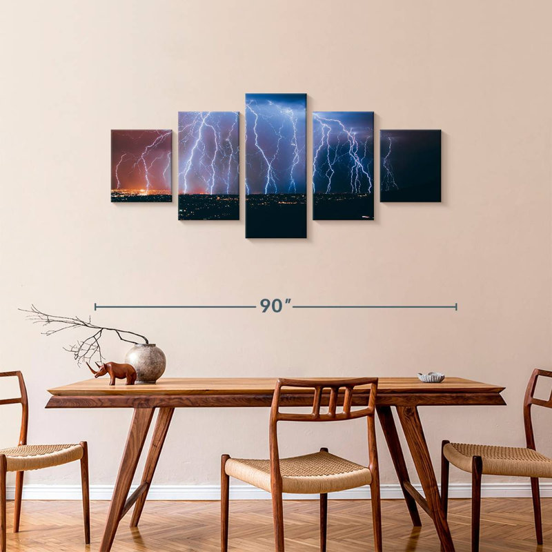 Lightning Strikes, 36" H x 80" W