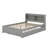 Platform Bed with Trundle and Storage Shelves-132565647-86914851