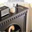 Buffet décoratif rétro en bois massif peint simple
