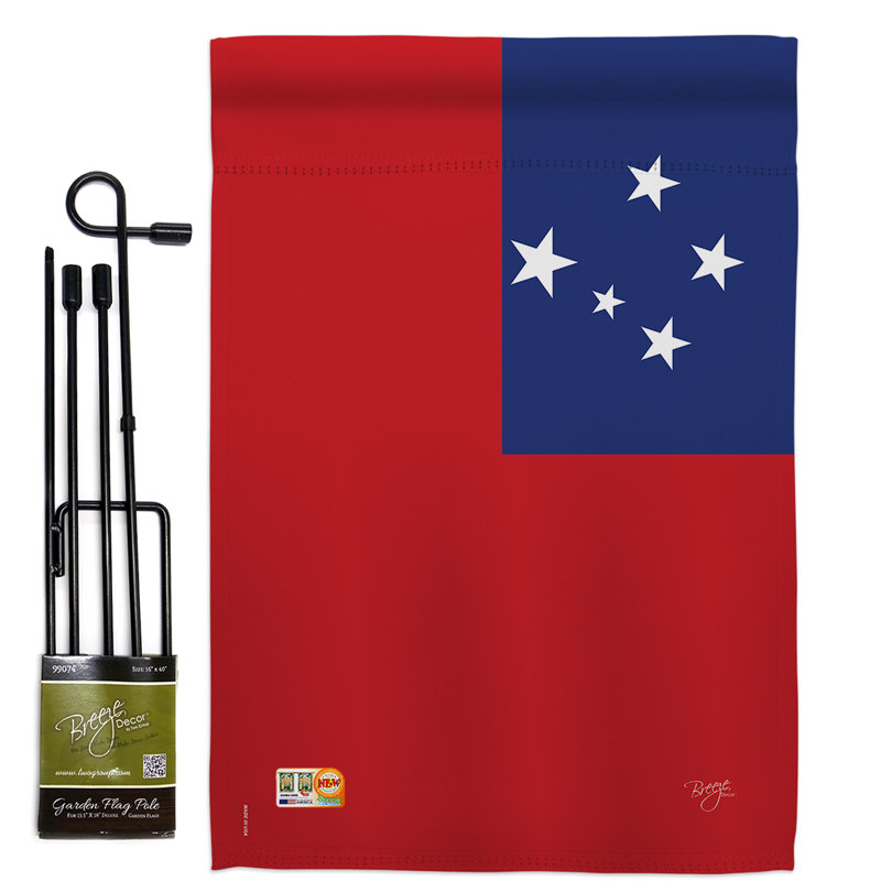 Double Sided 18.5'' H x 13'' W Polyester Flag Set