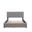 Lit plateforme tapissier avec 2 tiroirs et lit gigogne simple TG avec rangement gris délicat-586856075-586856076