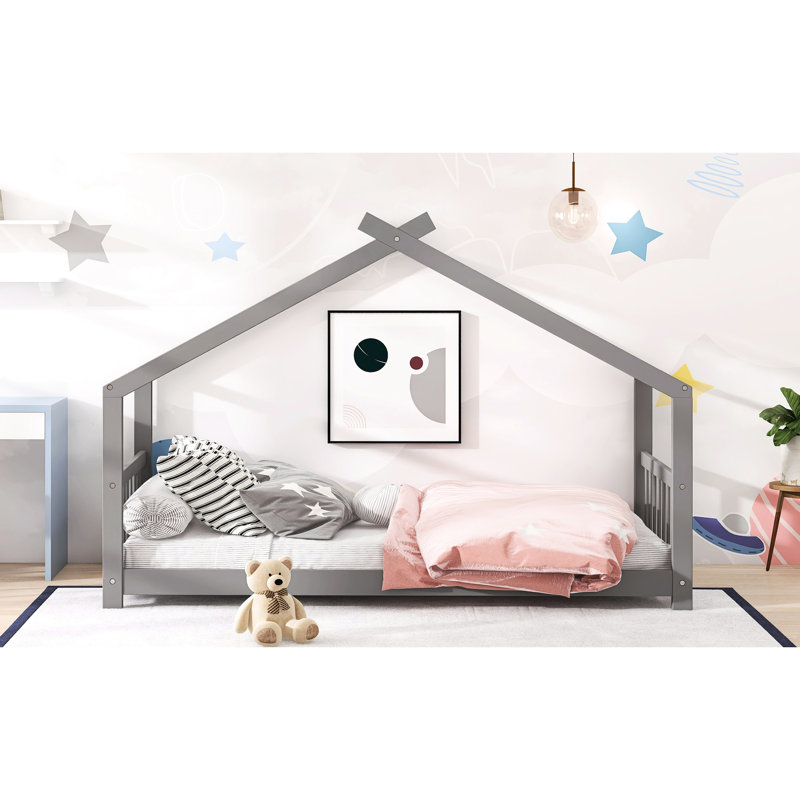 Lit simple Gray House