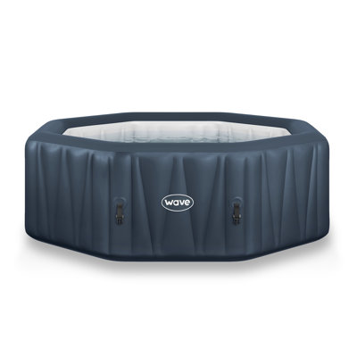Wave Aegean | 6-Person Octagon Inflatable Hot Tub | 130-Jet PVC Spa with Integrated Heater