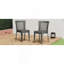 Ensemble de 2 chaises empilables Farley, gris, gris