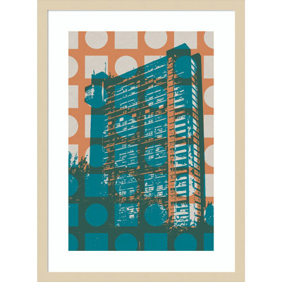 «Architecture II» par Gary William, reproduction d'art encadrée sur bois