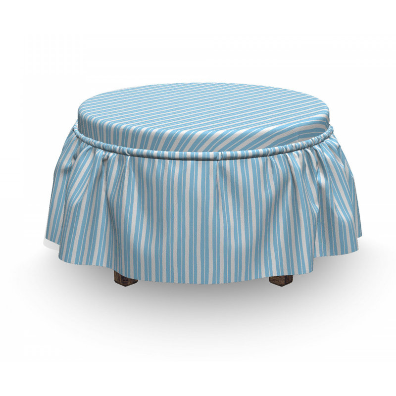 Housse pour repose-pieds large en travers