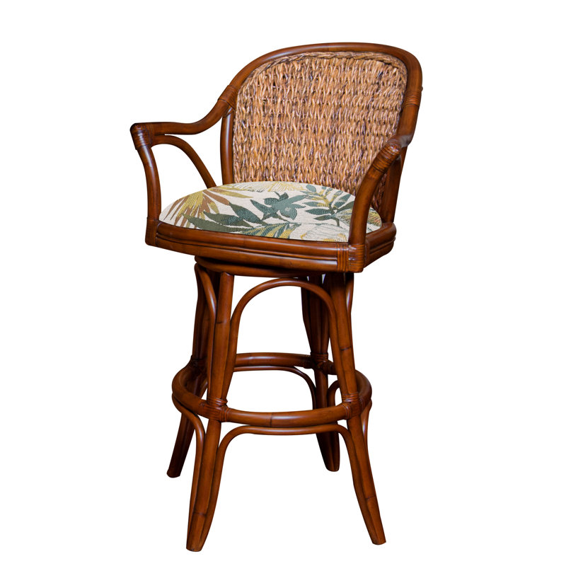 Cherles Swivel Upholstered Counter Stool, Dum Dum Natural, Sienna, Counter Stool (24" Seat Height)