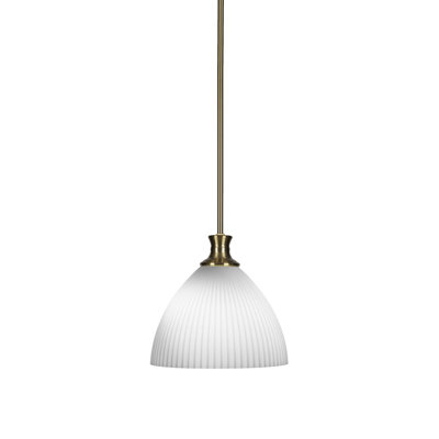 Luminaire suspendu suspendu Chestle avec verre opale givré 10,75 po