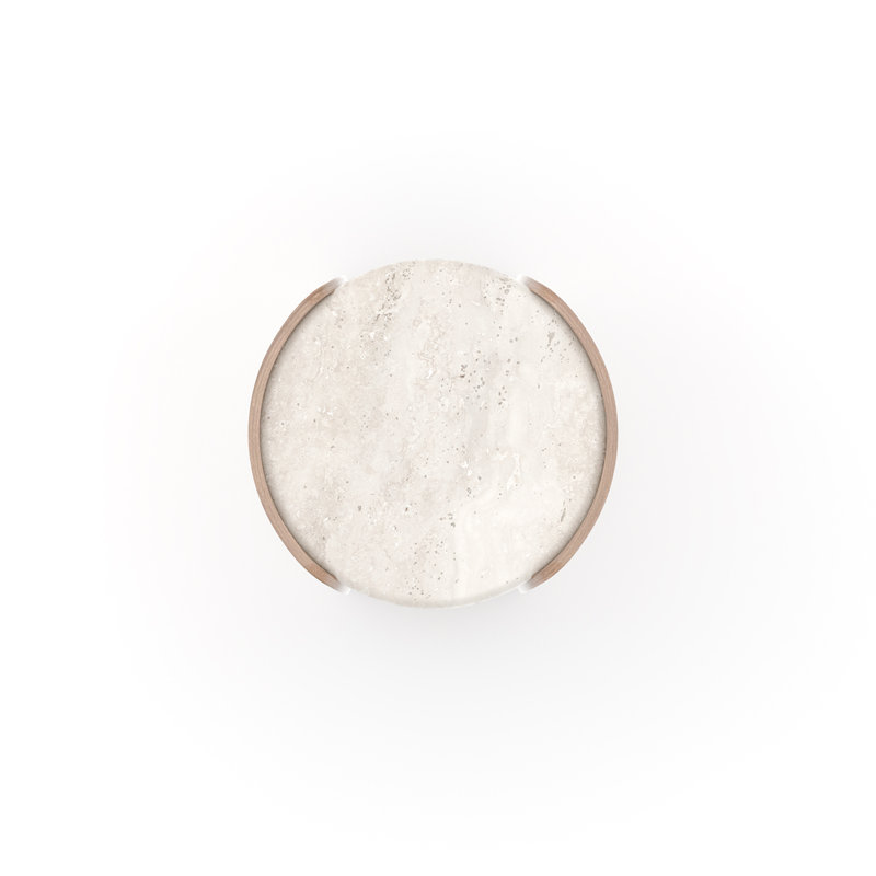 Fleur Stone End Table